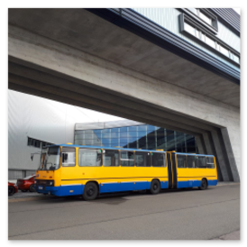 IKARUS 280.02 (Wagen 208) auf Sonderfahrt im Leipziger Norden