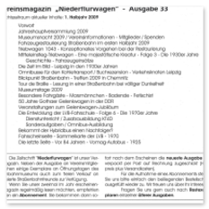 Inhaltsverzeichnis „Niederflurwagen“ #33