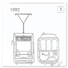 Unser erstes Vereinsmagazin „Der Niederflurwagen“ 1992 - Deckblatt