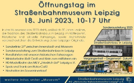 Öffnungstag im Straßenbahnmuseum Leipzig | Juni